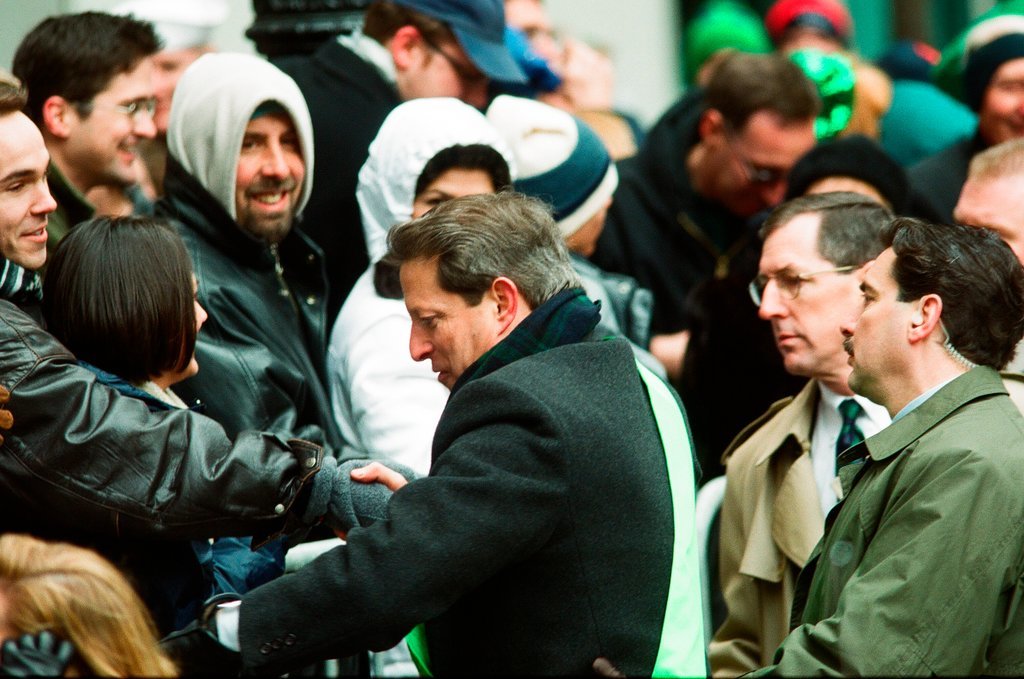 Al Gore leads the Saint Patrick's Day Parade - Chicago Sun-Times