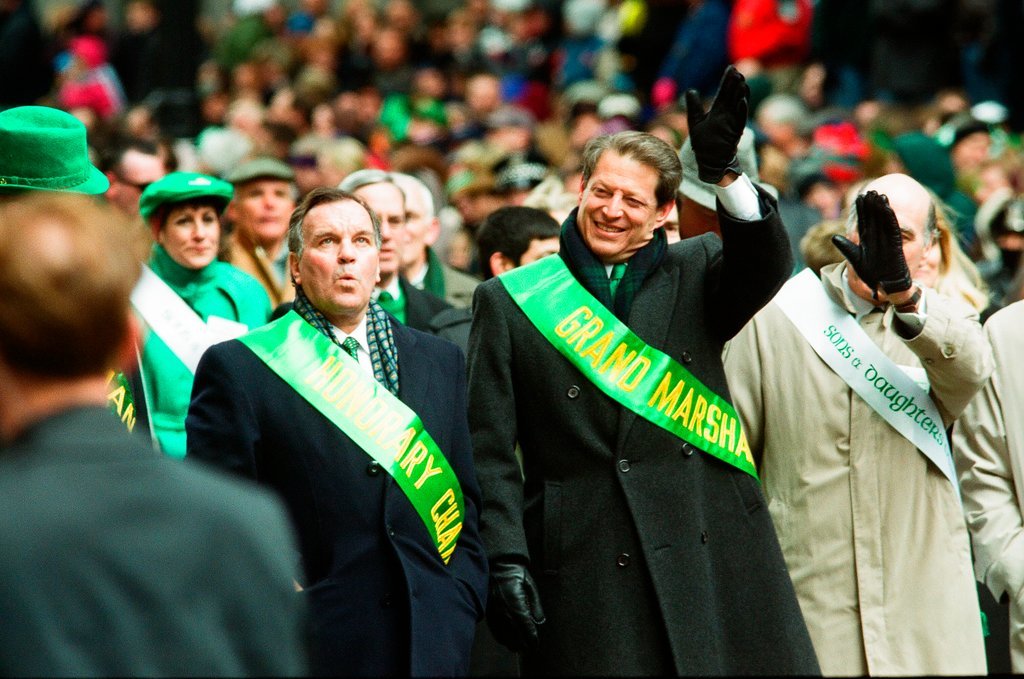 Al Gore leads the Saint Patrick's Day Parade - Chicago Sun-Times