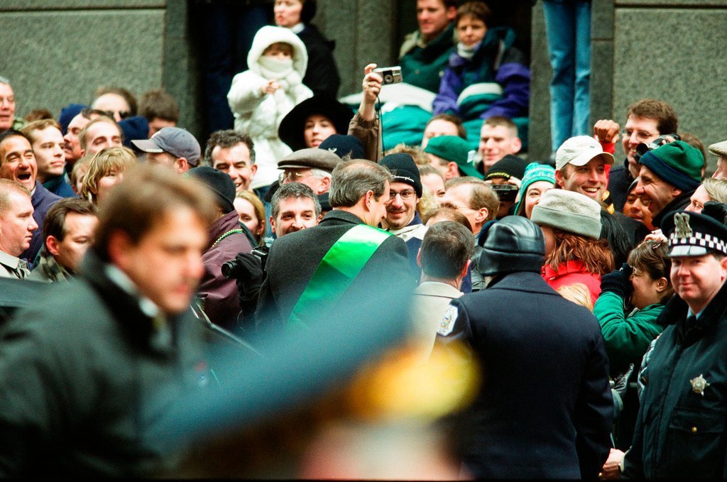 Al Gore leads the Saint Patrick's Day Parade - Chicago Sun-Times