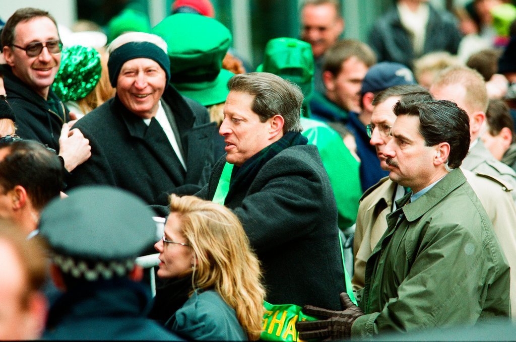 Al Gore leads the Saint Patrick's Day Parade - Chicago Sun-Times