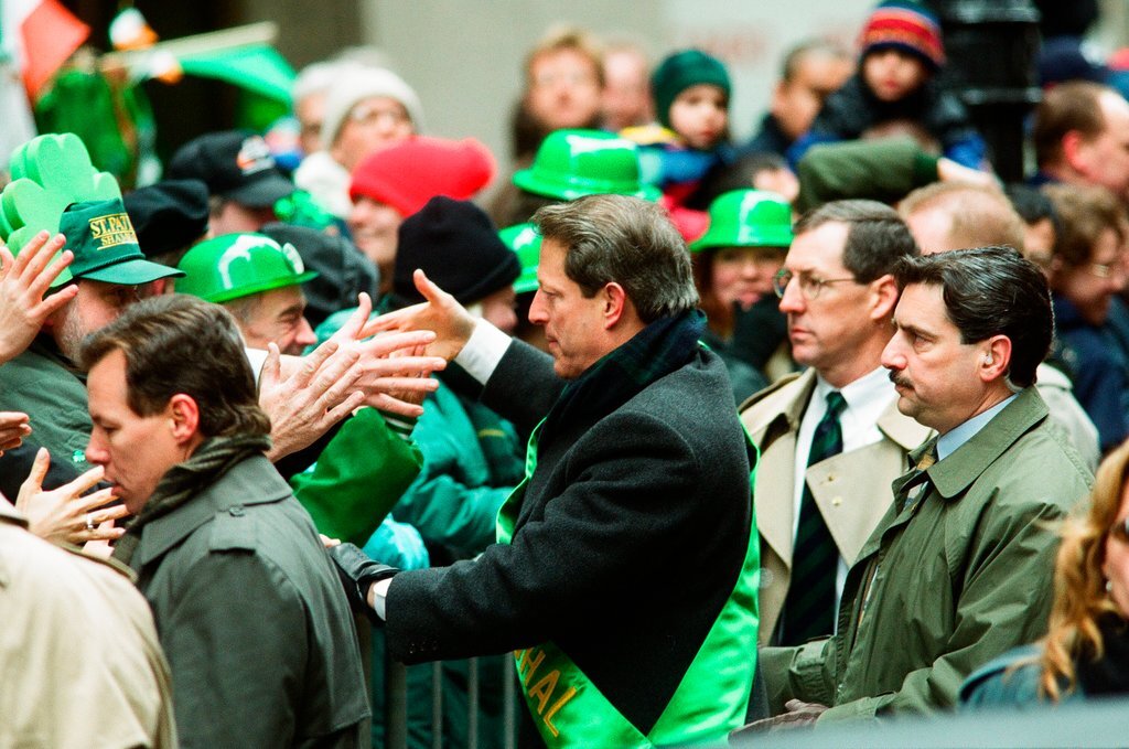 Al Gore leads the Saint Patrick's Day Parade - Chicago Sun-Times