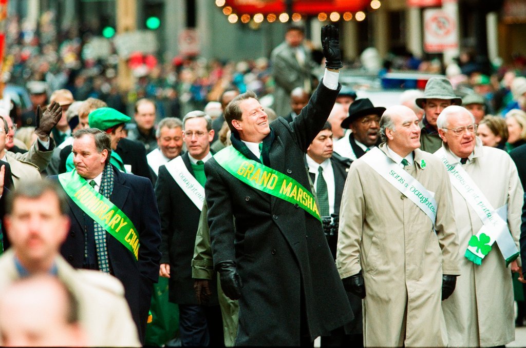 Al Gore leads the Saint Patrick's Day Parade - Chicago Sun-Times