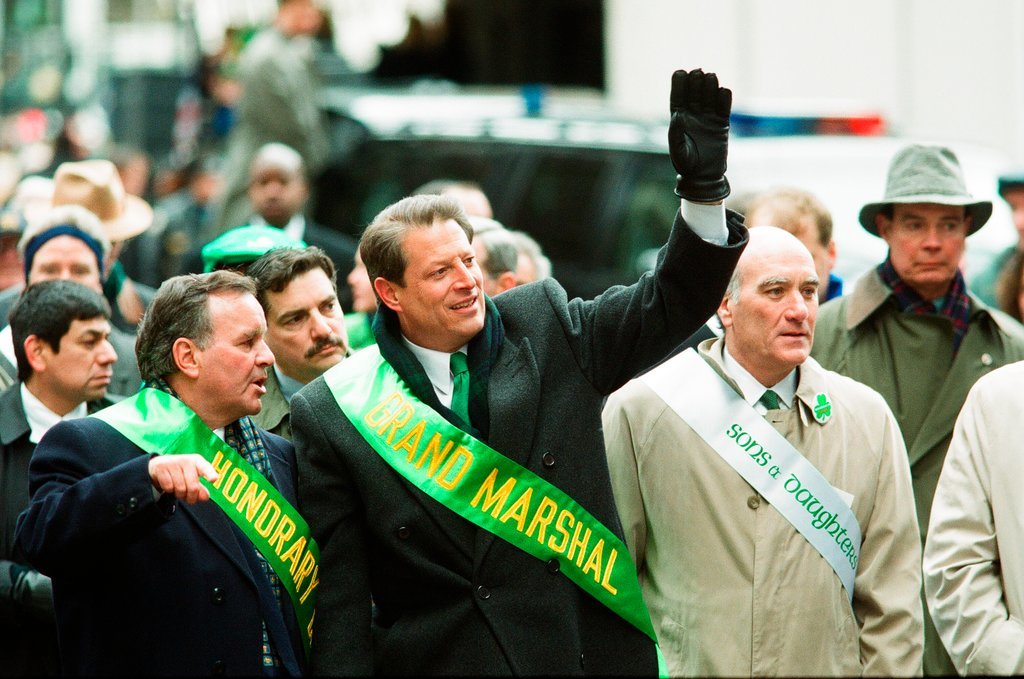 Al Gore leads the Saint Patrick's Day Parade - Chicago Sun-Times