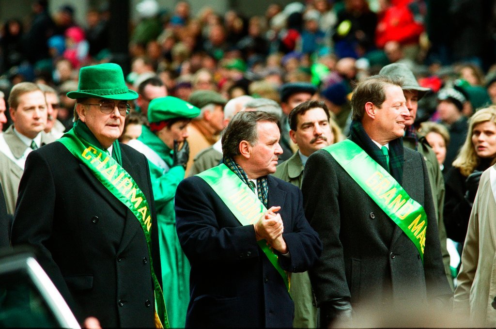 Al Gore leads the Saint Patrick's Day Parade - Chicago Sun-Times