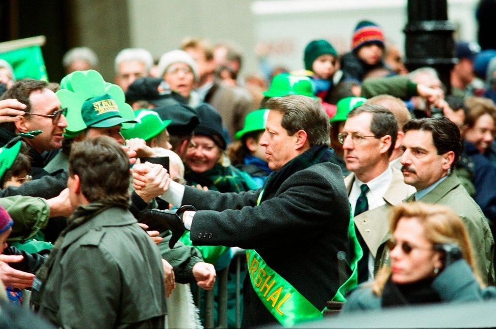 Al Gore leads the Saint Patrick's Day Parade - Chicago Sun-Times