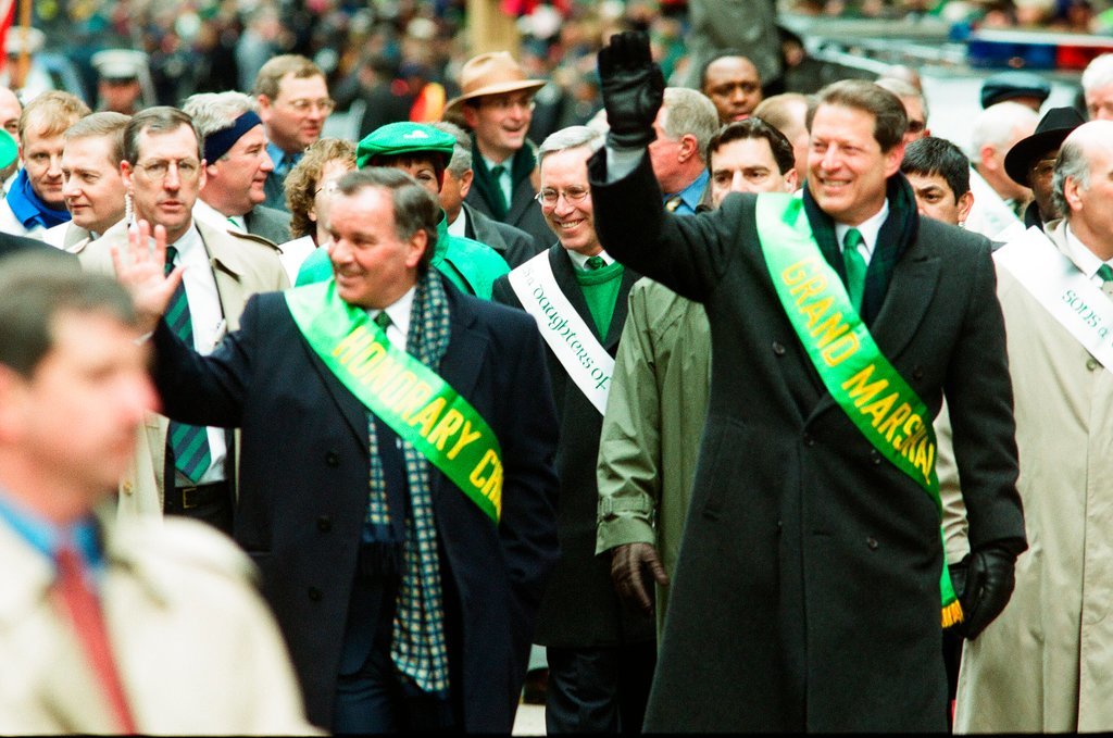 Al Gore leads the Saint Patrick's Day Parade - Chicago Sun-Times