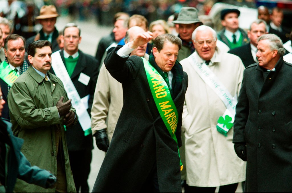 Al Gore leads the Saint Patrick's Day Parade - Chicago Sun-Times