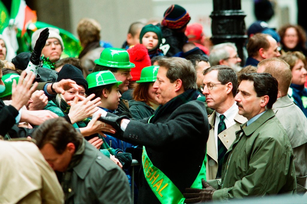 Al Gore leads the Saint Patrick's Day Parade - Chicago Sun-Times
