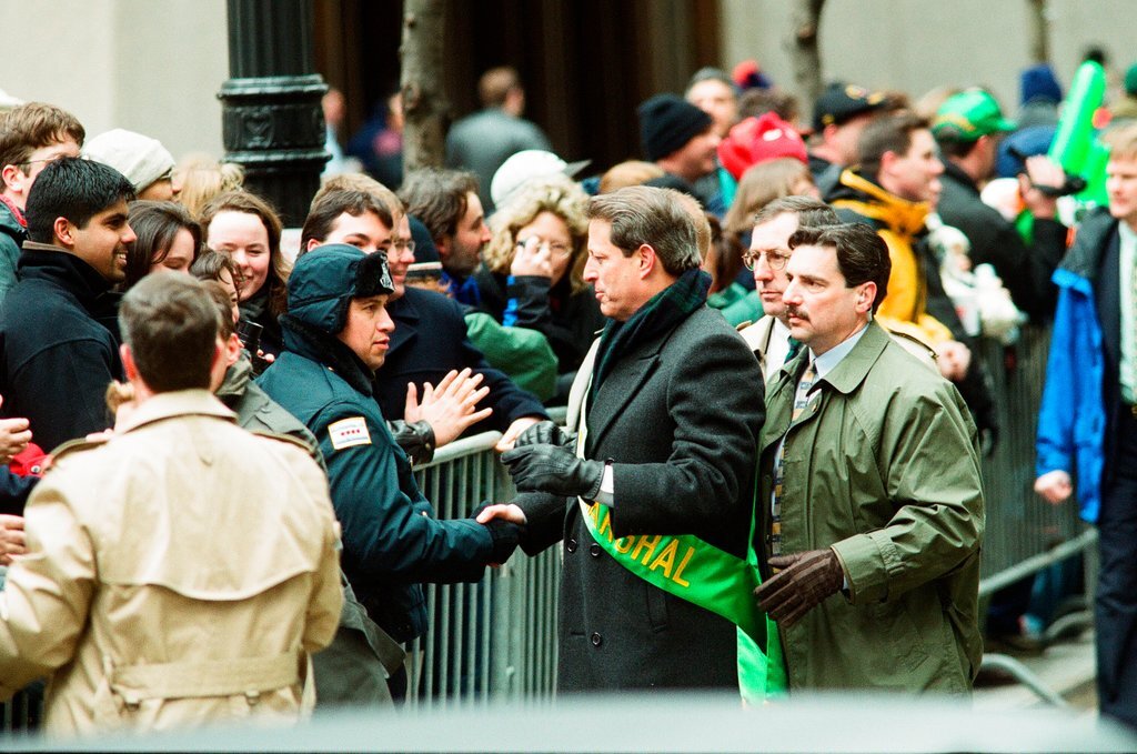 Al Gore leads the Saint Patrick's Day Parade - Chicago Sun-Times