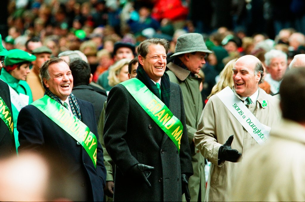 Al Gore leads the Saint Patrick's Day Parade - Chicago Sun-Times