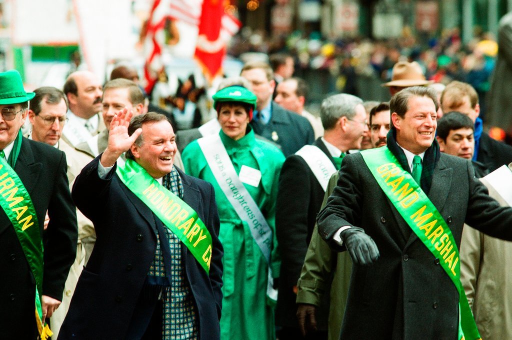 Al Gore leads the Saint Patrick's Day Parade - Chicago Sun-Times