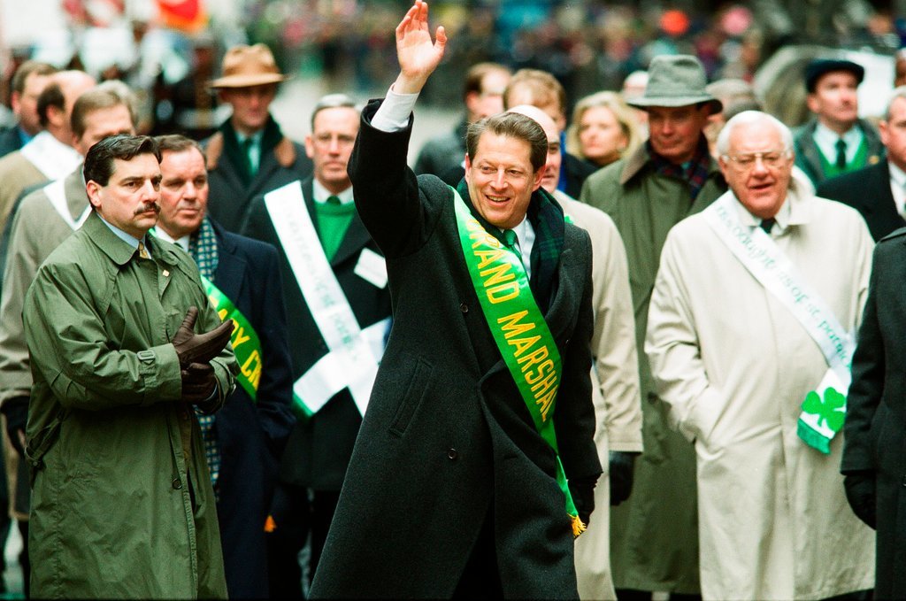 Al Gore leads the Saint Patrick's Day Parade - Chicago Sun-Times