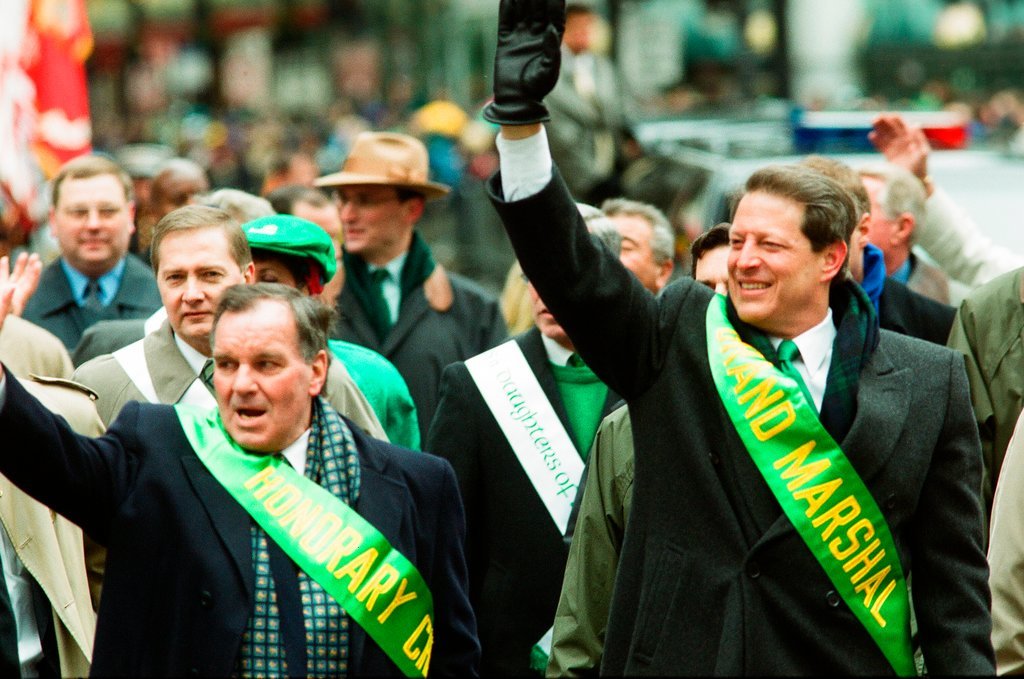Al Gore leads the Saint Patrick's Day Parade - Chicago Sun-Times