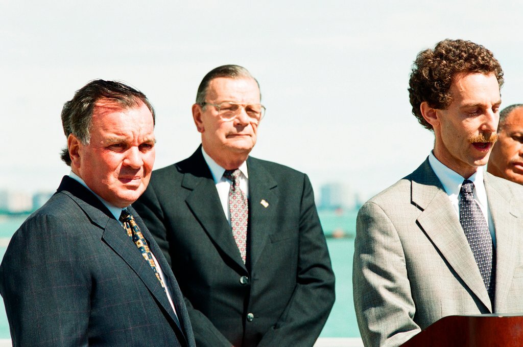 Mayor Richard M. Daley and suburban representatives hold a press conference - Chicago Sun-Times