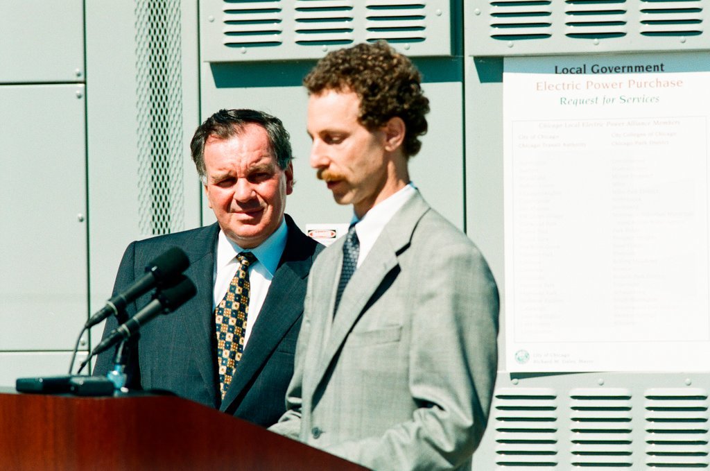 Mayor Richard M. Daley and suburban representatives hold a press conference - Chicago Sun-Times