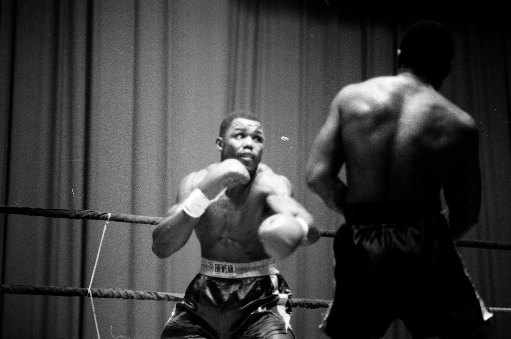 Joe Louis and Lee Roy Murphy compete in a boxing match - Chicago Sun-Times