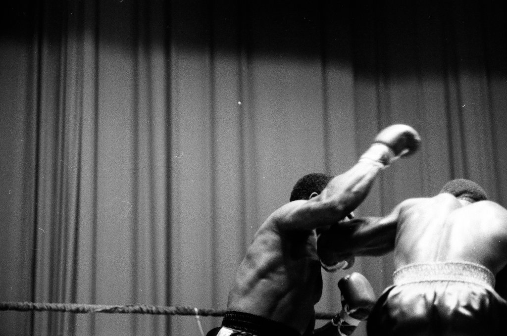 Joe Louis and Lee Roy Murphy compete in a boxing match - Chicago Sun-Times