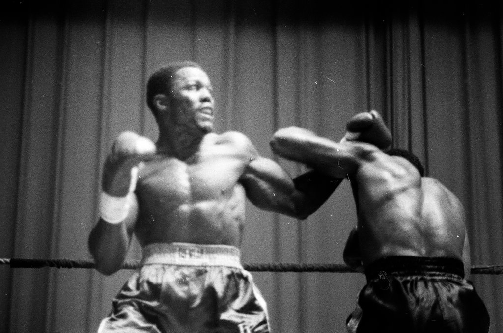 Joe Louis and Lee Roy Murphy compete in a boxing match - Chicago Sun-Times