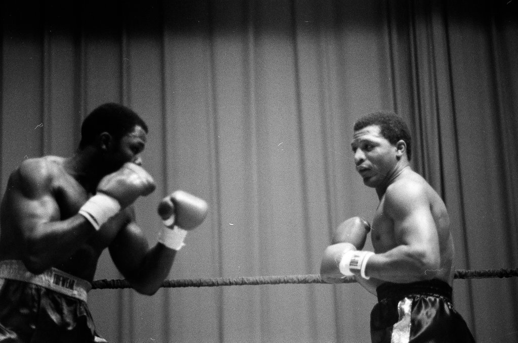 Joe Louis and Lee Roy Murphy compete in a boxing match - Chicago Sun-Times