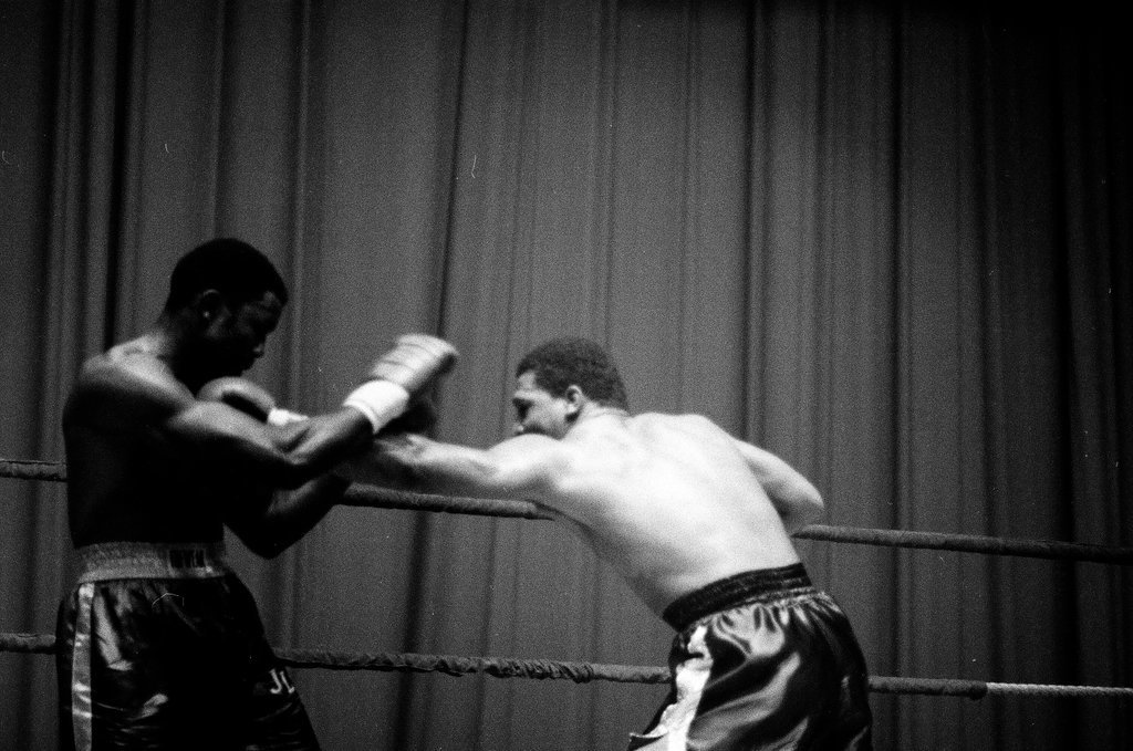 Joe Louis and Lee Roy Murphy compete in a boxing match - Chicago Sun-Times