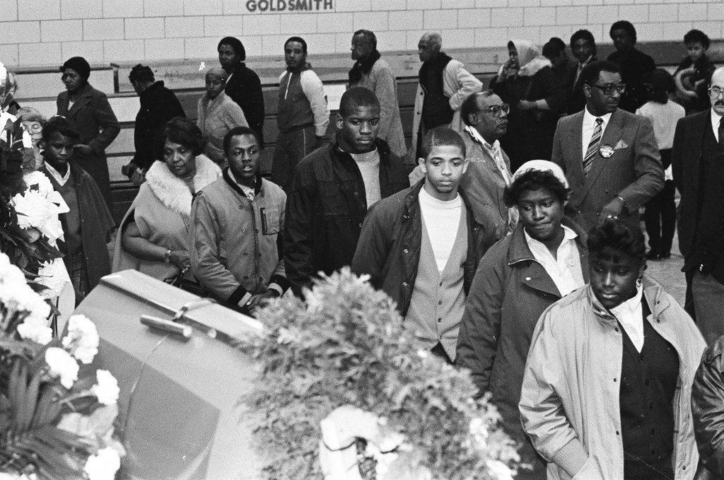 Mourners attend the wake of Ben Wilson - Chicago Sun-Times