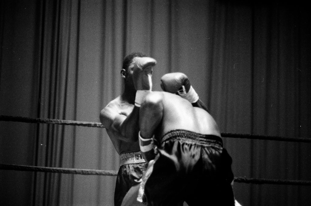 Joe Louis and Lee Roy Murphy compete in a boxing match - Chicago Sun-Times