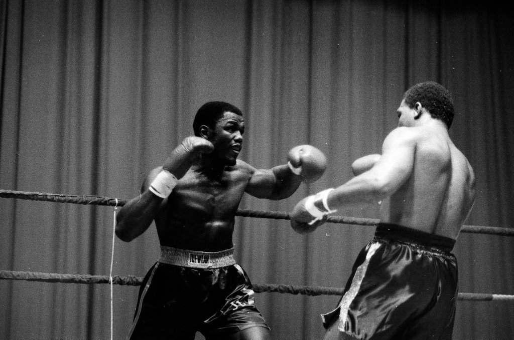 Joe Louis and Lee Roy Murphy compete in a boxing match - Chicago Sun-Times