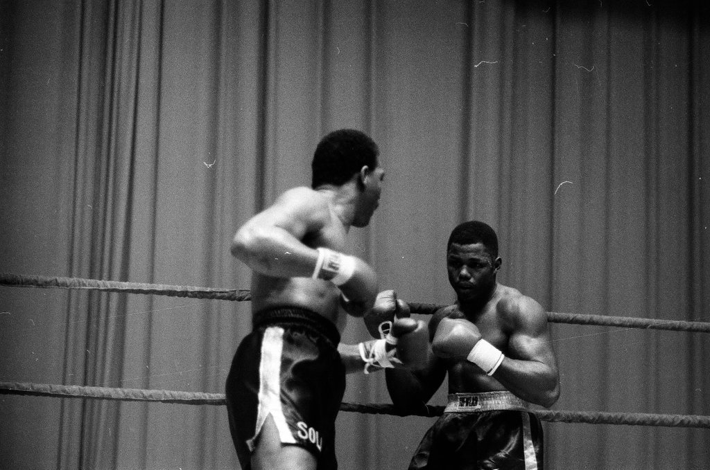 Joe Louis and Lee Roy Murphy compete in a boxing match - Chicago Sun-Times