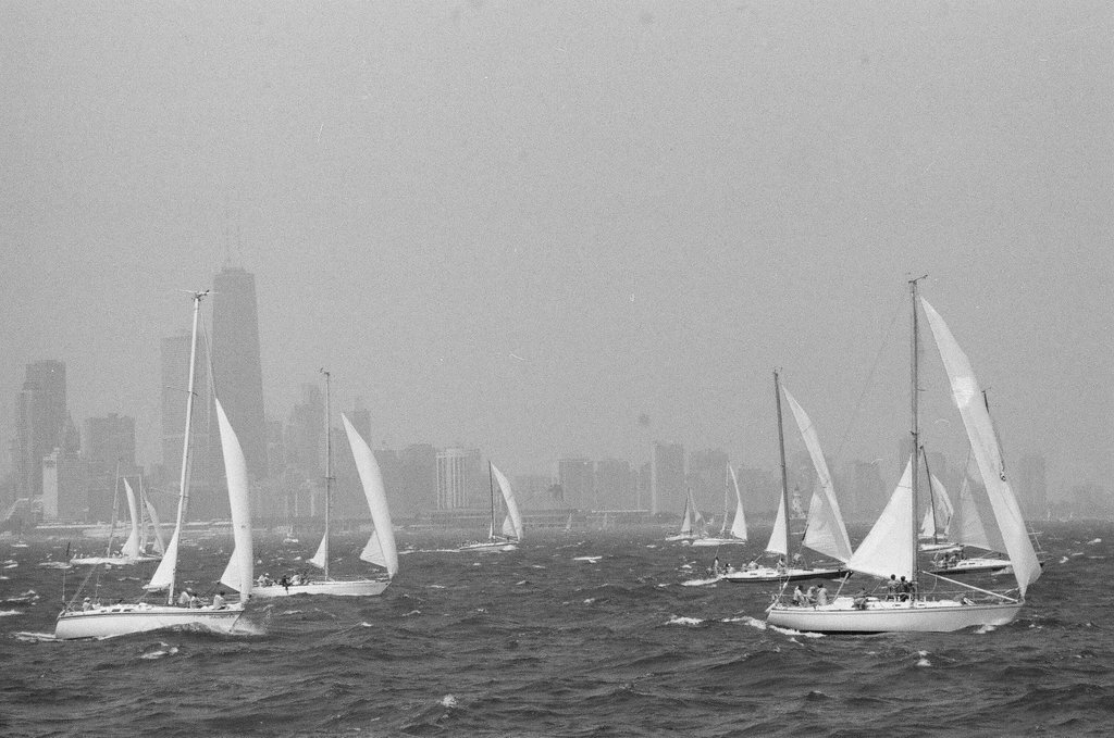 Sailors at Monroe Harbor prepare for the Chicago to Mackinac Island Yacht Race - Chicago Sun-Times