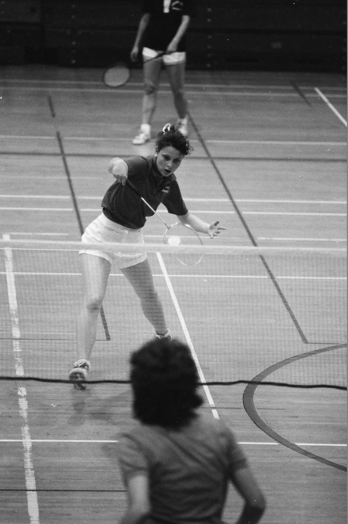 The first rounds of the women's state badminton competition begins at New Trier High School - Chicago Sun-Times