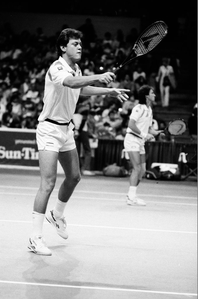 Jimmy Connors and John McEnroe compete in the Volvo Tennis Finals - Chicago Sun-Times