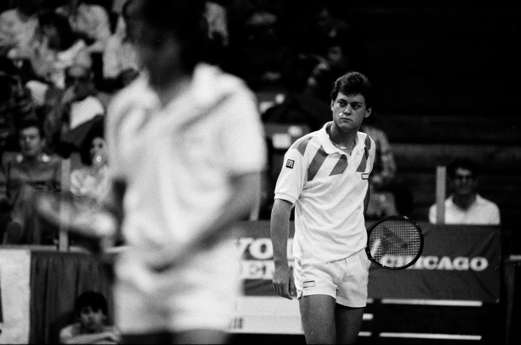 Jimmy Connors and John McEnroe compete in the Volvo Tennis Finals - Chicago Sun-Times