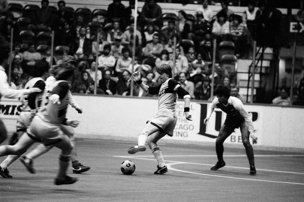 The Chicago Sting plays soccer against the Cleveland Force - Chicago Sun-Times