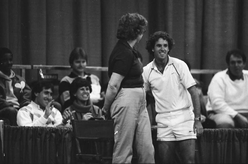 Jimmy Connors and John McEnroe compete in the Volvo Tennis Finals - Chicago Sun-Times