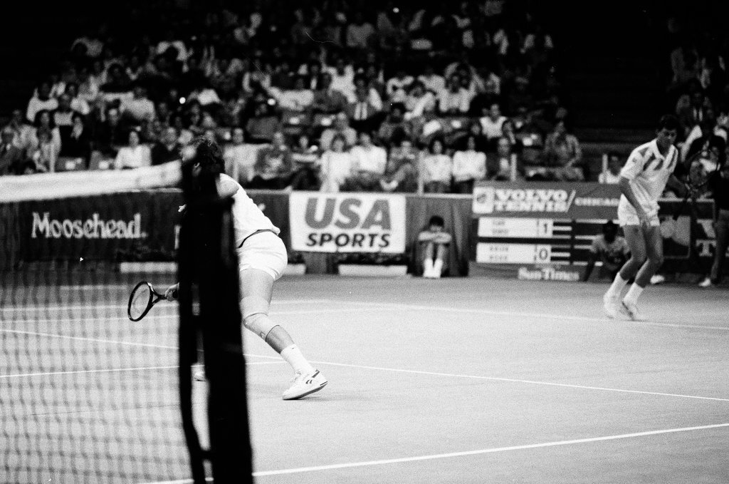 Jimmy Connors and John McEnroe compete in the Volvo Tennis Finals - Chicago Sun-Times