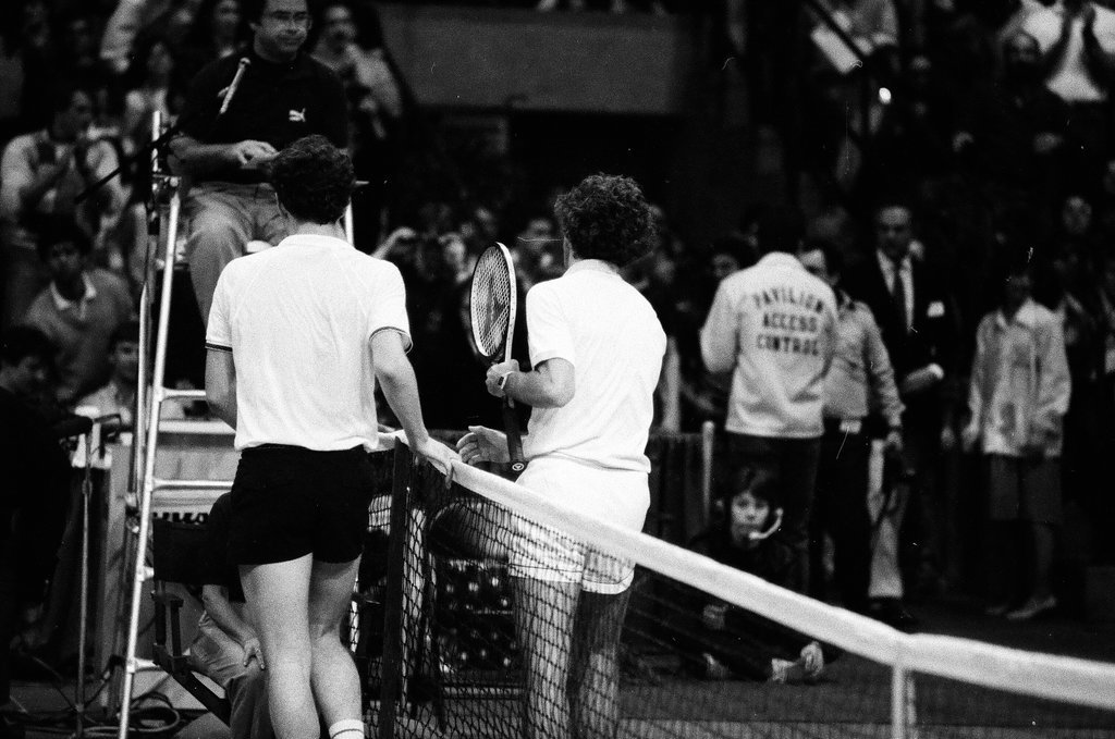 Jimmy Connors and John McEnroe compete in the Volvo Tennis Finals - Chicago Sun-Times
