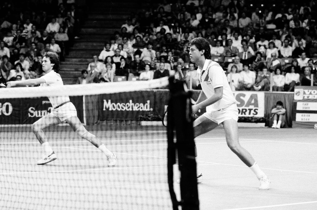 Jimmy Connors and John McEnroe compete in the Volvo Tennis Finals - Chicago Sun-Times