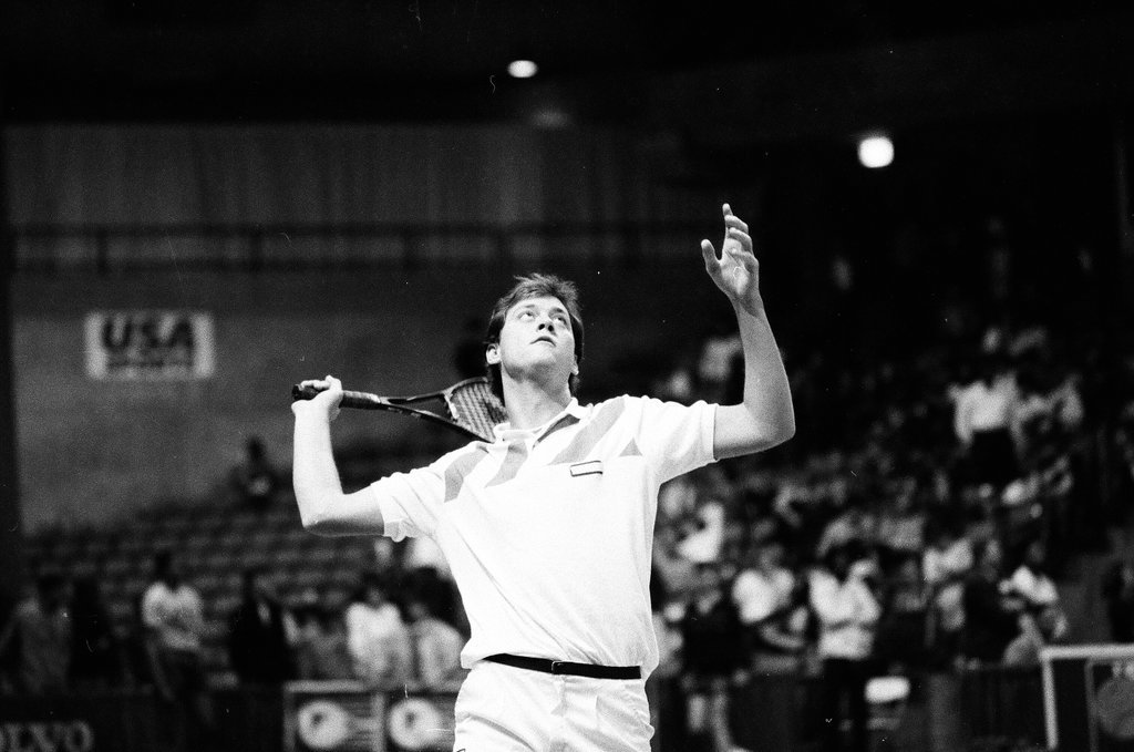 Jimmy Connors and John McEnroe compete in the Volvo Tennis Finals - Chicago Sun-Times