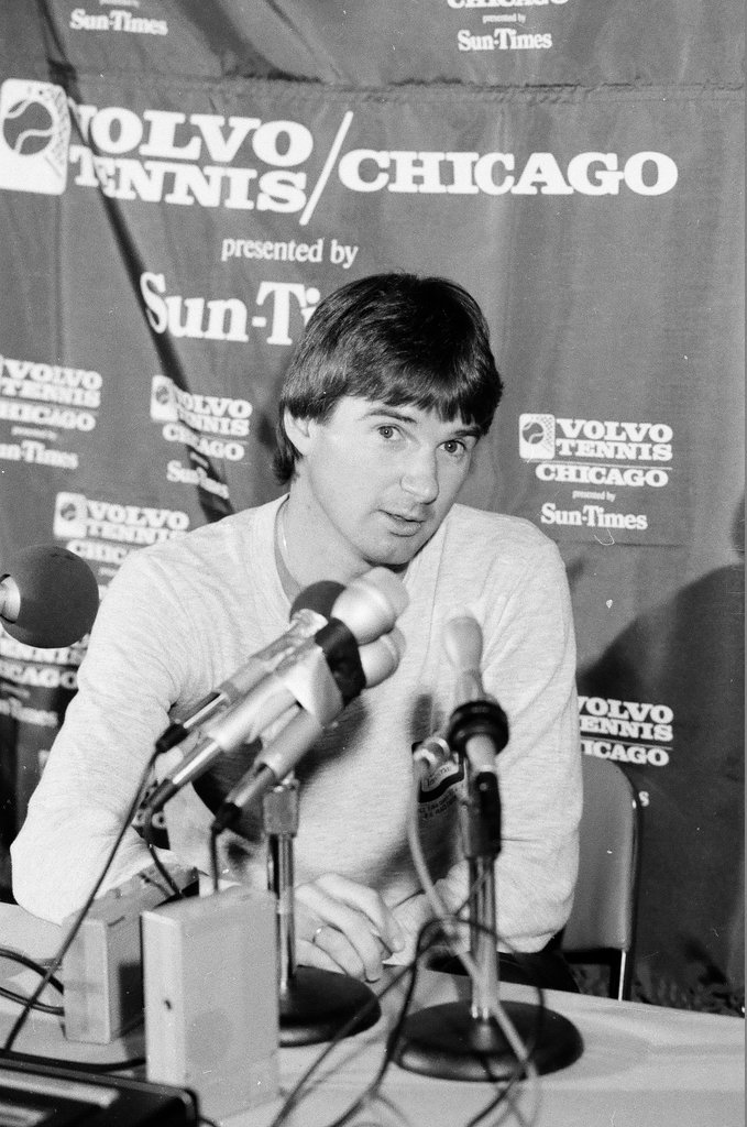 Jimmy Connors and John McEnroe compete in the Volvo Tennis Finals - Chicago Sun-Times