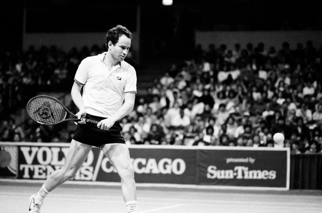 Jimmy Connors and John McEnroe compete in the Volvo Tennis Finals - Chicago Sun-Times
