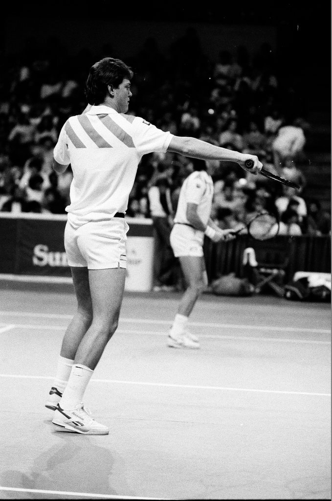 Jimmy Connors and John McEnroe compete in the Volvo Tennis Finals - Chicago Sun-Times