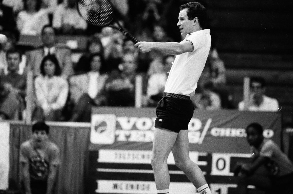 Jimmy Connors and John McEnroe compete in the Volvo Tennis Finals - Chicago Sun-Times