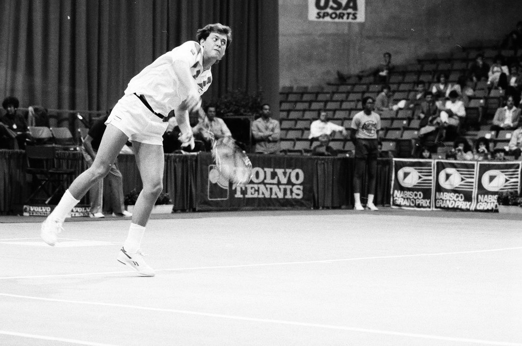 Jimmy Connors and John McEnroe compete in the Volvo Tennis Finals - Chicago Sun-Times