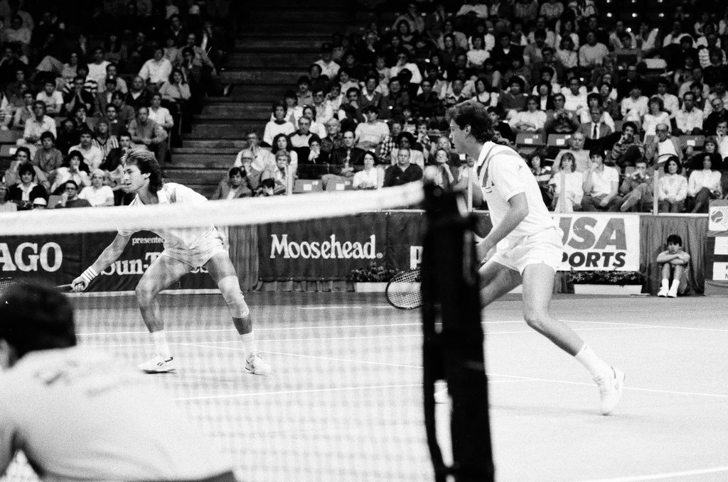Jimmy Connors and John McEnroe compete in the Volvo Tennis Finals - Chicago Sun-Times