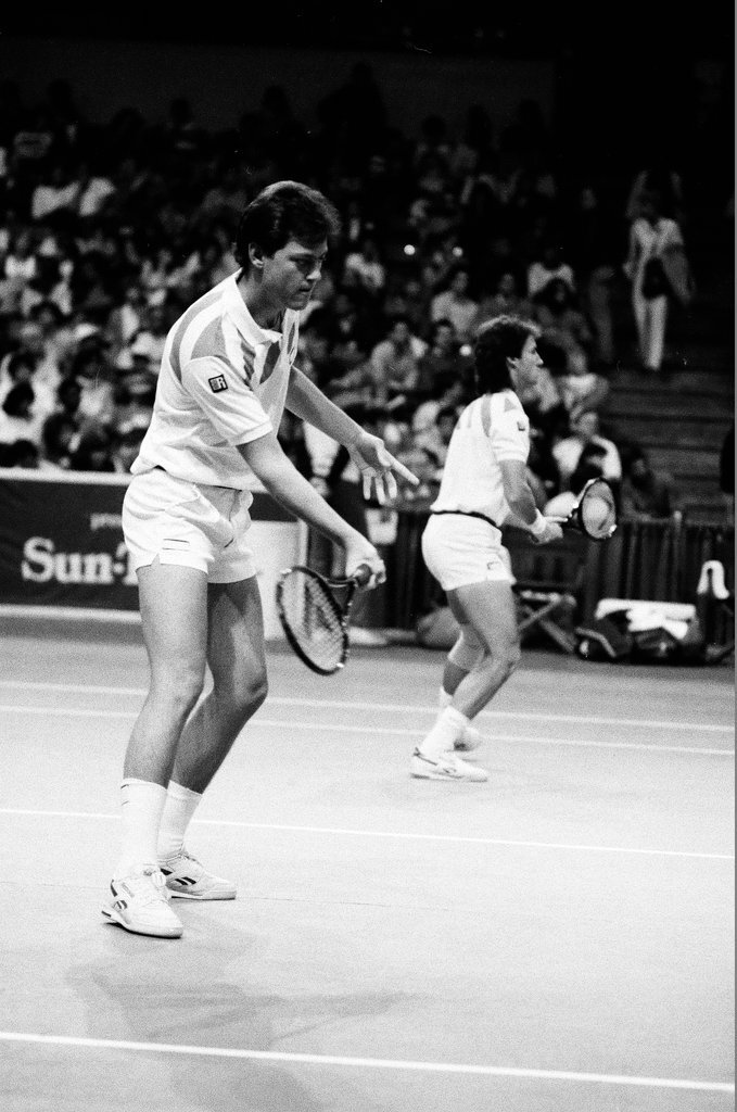 Jimmy Connors and John McEnroe compete in the Volvo Tennis Finals - Chicago Sun-Times