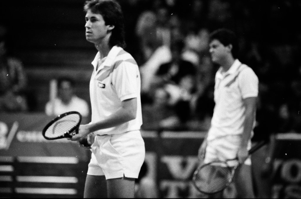 Jimmy Connors and John McEnroe compete in the Volvo Tennis Finals - Chicago Sun-Times