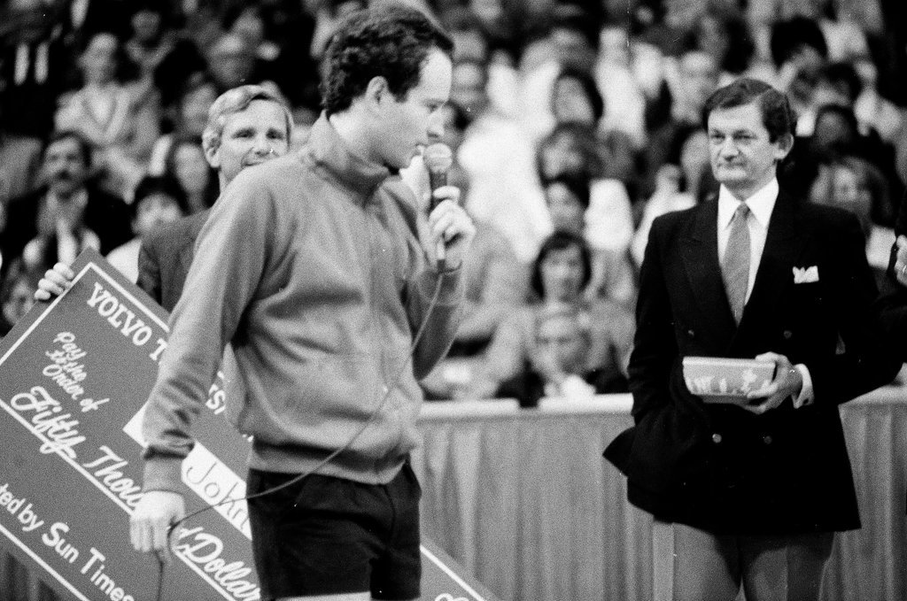 Jimmy Connors and John McEnroe compete in the Volvo Tennis Finals - Chicago Sun-Times