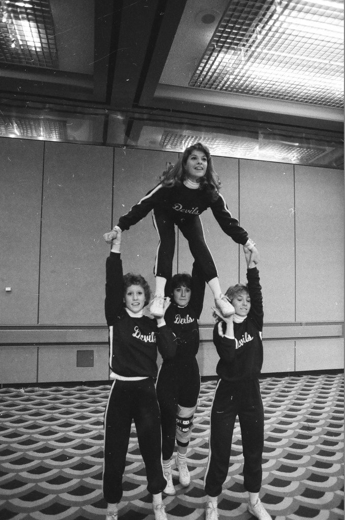 High school students compete in the 4th Annual World International Cheerleading and Pompon Championship - Chicago Sun-Times