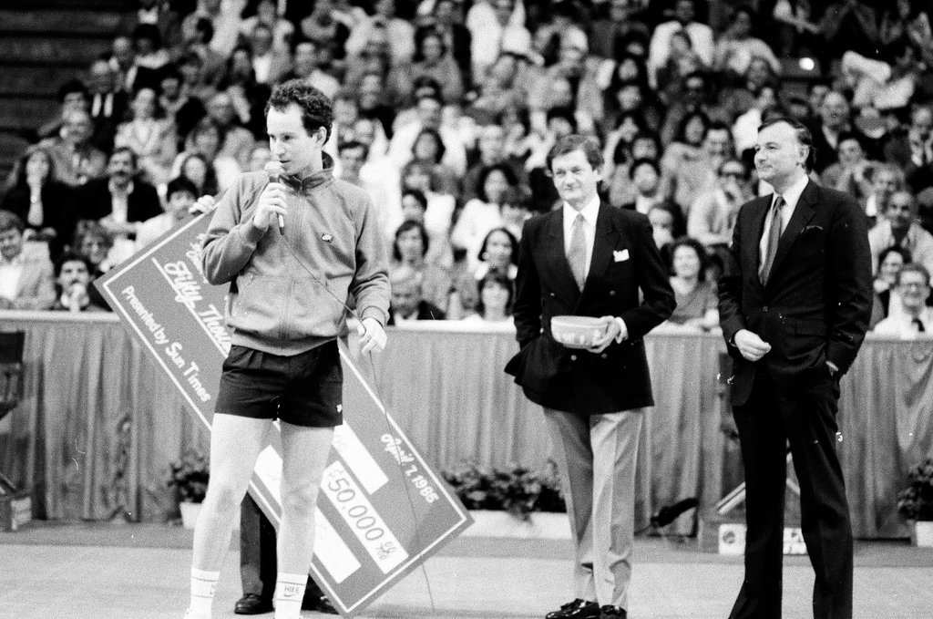 Jimmy Connors and John McEnroe compete in the Volvo Tennis Finals - Chicago Sun-Times
