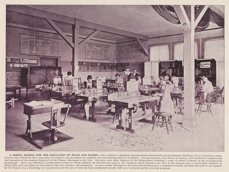 Classroom in the Children's Building at the World's Columbian Exposition - Unknown